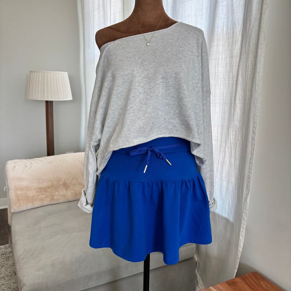 Like New Blackbough Swim Micah Terry Skirt Blue Tie Waist Drawstring Size XL - Picture 8 of 8